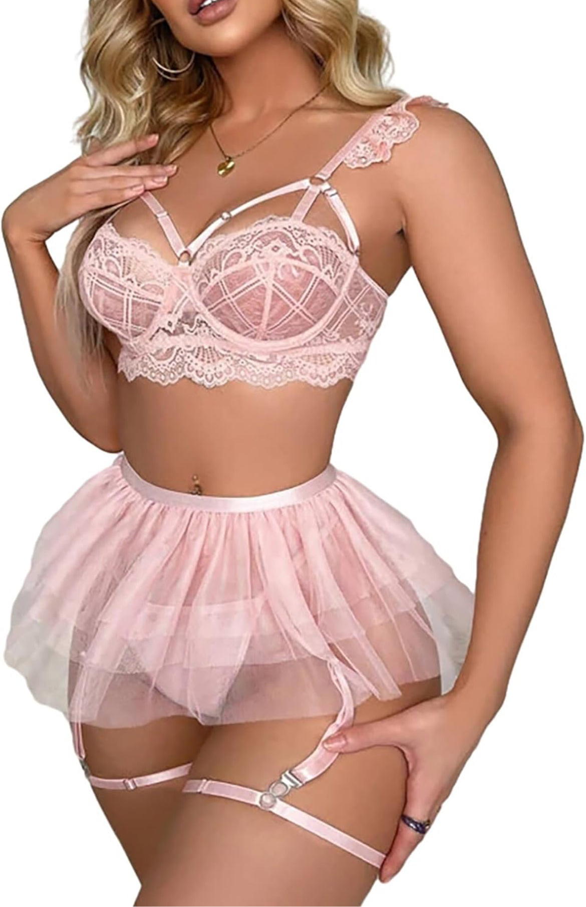 “Fantasy Doll” 5 Piece Garter Set