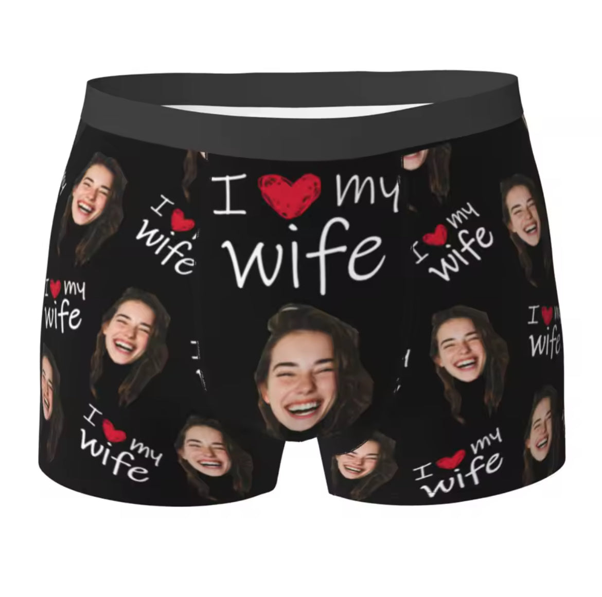 I ❤️ My Wife Custom Boxer Briefs