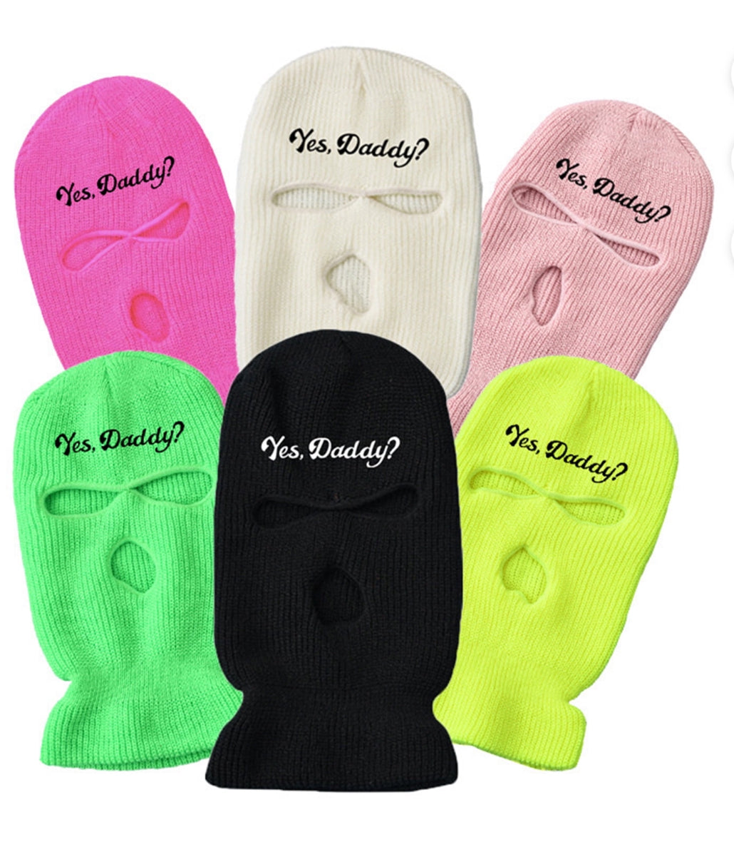 “Yes Daddy” Ski Mask